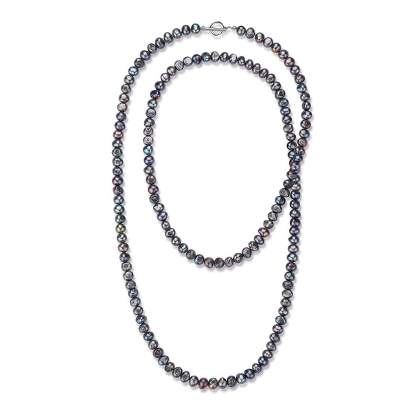 Black Baroque Pearls Beaded Necklace - Zafari Studio - Zafari Jewlery